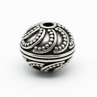 Silver plated brass beads for jewelry making