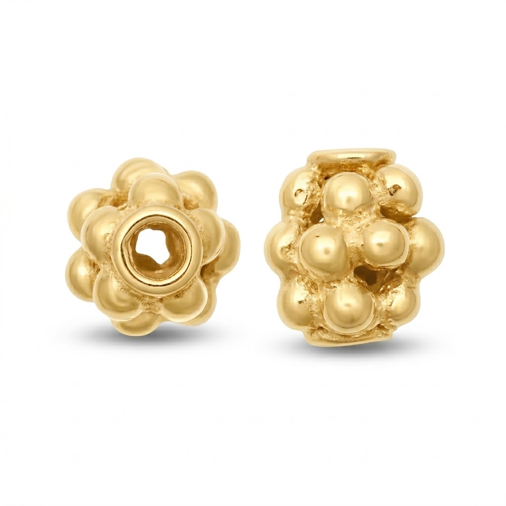 gold plated brass spacer bead S5106