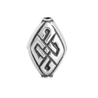 silver plated bali brass beads B1125X