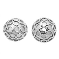 silver plated brass beads B1370S