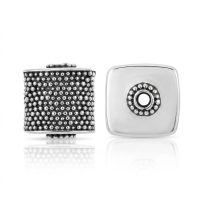 silver plated brass cube beads B1162X