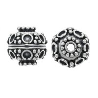 silver plated brass granulation beads B1532X