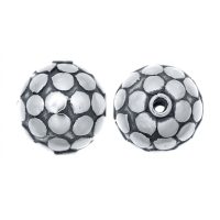 Artisan Dotted Texture Brass Beads