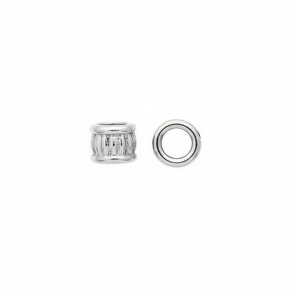 Brass Barrel Tube Beads 4x4.5mm - B1500 - Image 3