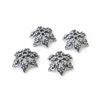 Antique Silver Plated Brass Bead Caps 6.5x13mm – CAP097