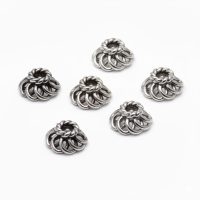 Antique Silver Plated Brass Bead Caps 3x6mm – CAP113