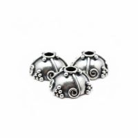 Silver Plated Brass Bead Caps 5x9mm – CAP137