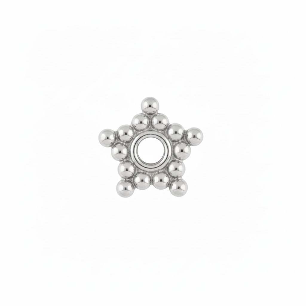 silver plated bali brass spacer bead