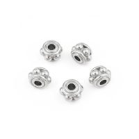 silver plated bali brass spacer bead