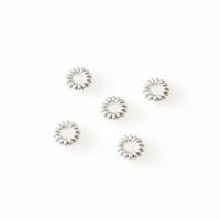 silver plated bali brass spacer bead