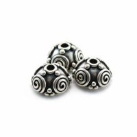 Silver Plated Brass Bead Caps 4×7.5mm – CAP136