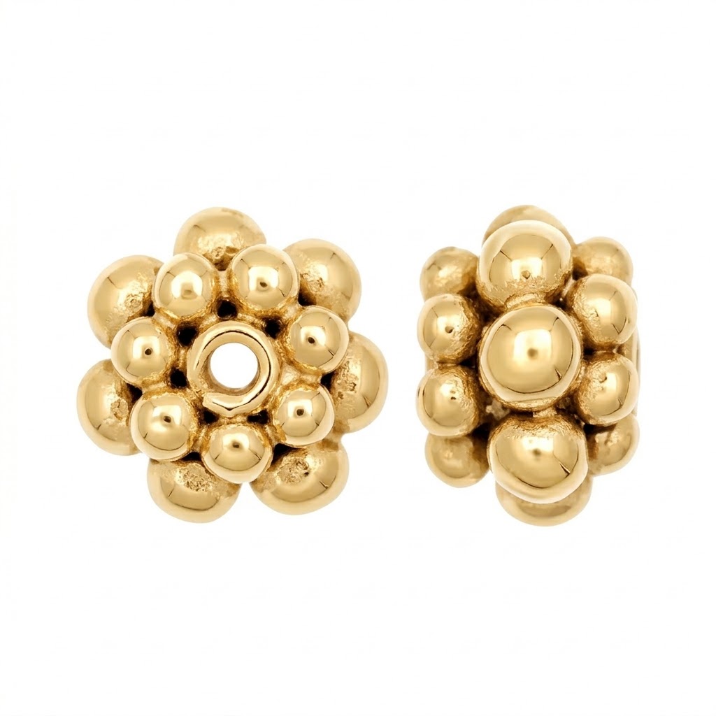 gold plated brass spacer bead S5002