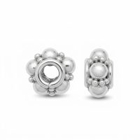 silver plated brass spacer bead S5018S