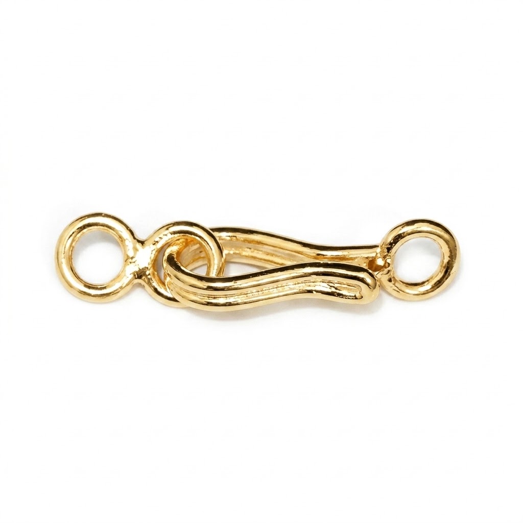 Gold Plated Brass Hook Clasps 21.5mm – C3097