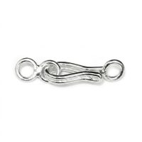 Silver Plated Brass Hook Clasps 21.5mm – C3097