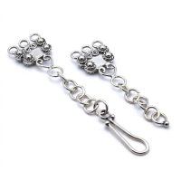 bali brass hook clasp silver plated C3164X