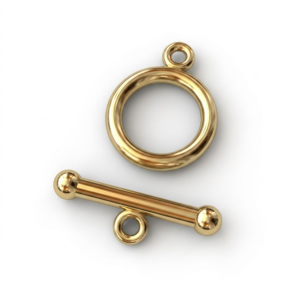 bali brass toggle clasp gold-plated-C3194G