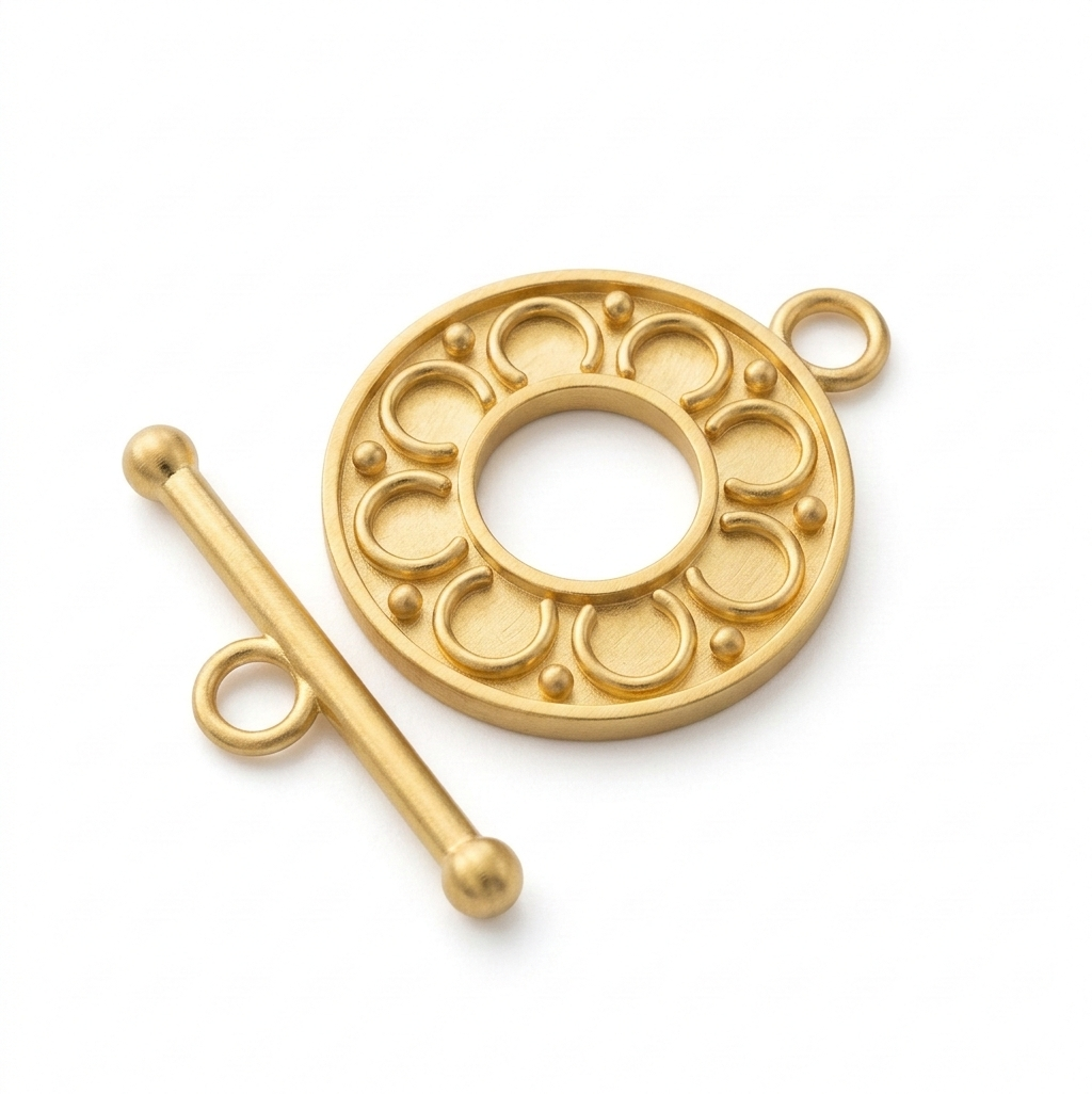 bali brass toggle clasp gold plated C3198X