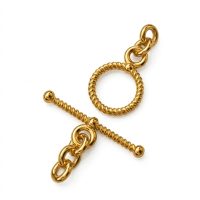 bali brass toggle clasp gold plated C3203S