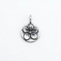 silver plated brass Jasmine flower charm CH182X