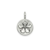 silver plated brass Jasmine flower charm CH189X