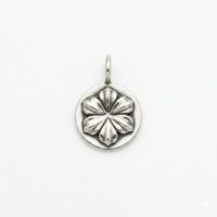 silver plated brass Orchid Dendrobium flower charm CH199X