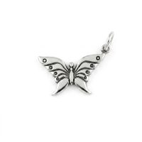 silver plated brass butterfly charm CH079X