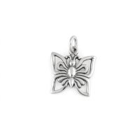 silver plated brass butterfly charm CH080X
