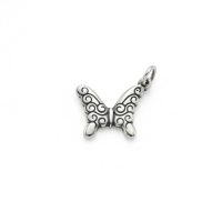 silver plated brass butterfly charm CH119X