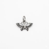silver plated brass butterfly charm CH121X