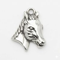 silver plated brass horse charm CH161X