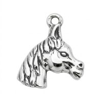 silver plated brass horse charm CH173X